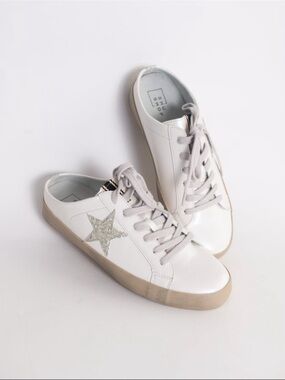 Shu Shop Polka Pearl Slip-on Star Accent Sneakers (leather)